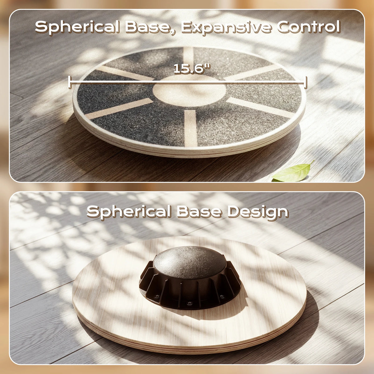 Wooden Balance Board, Wobble Board