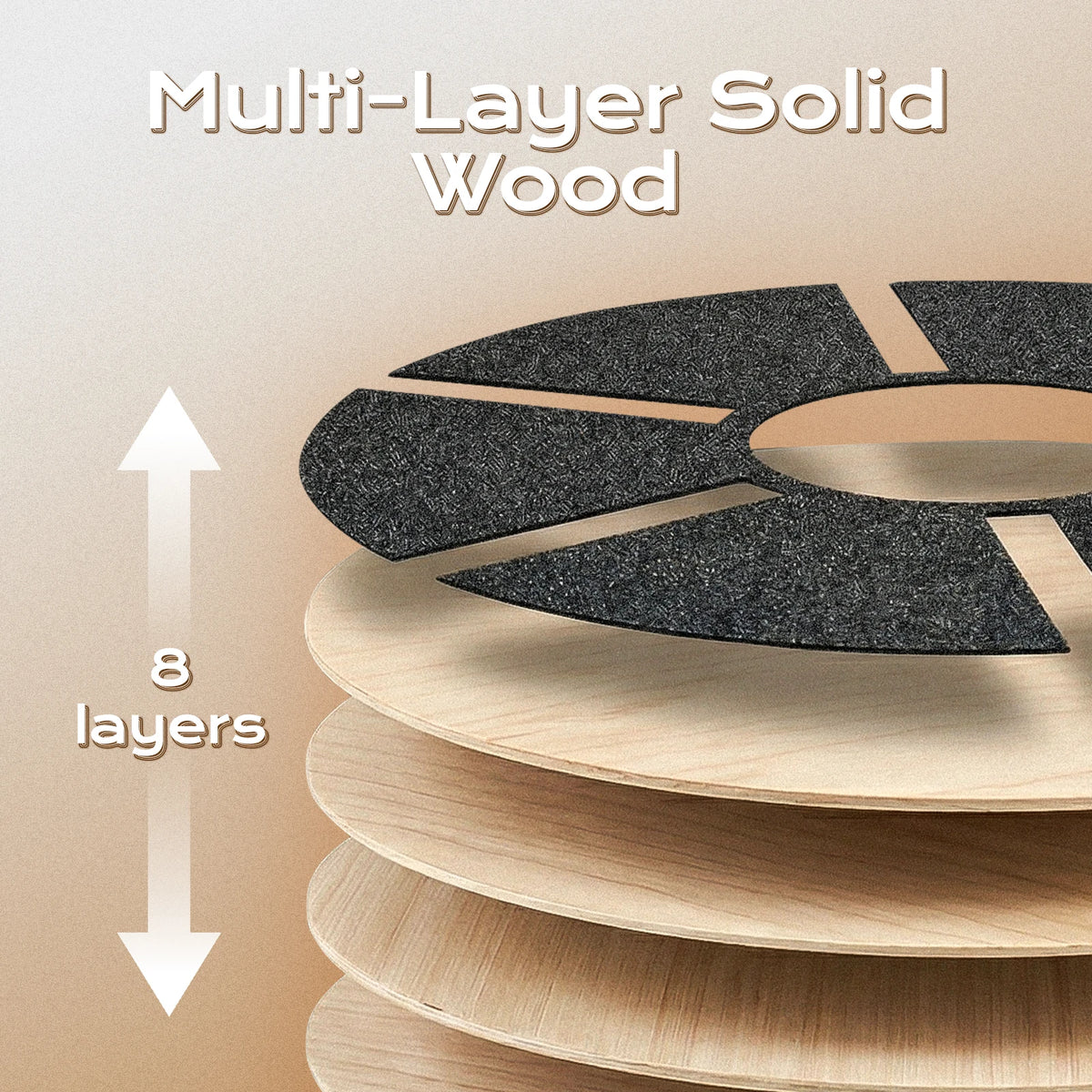 Wooden Balance Board, Wobble Board