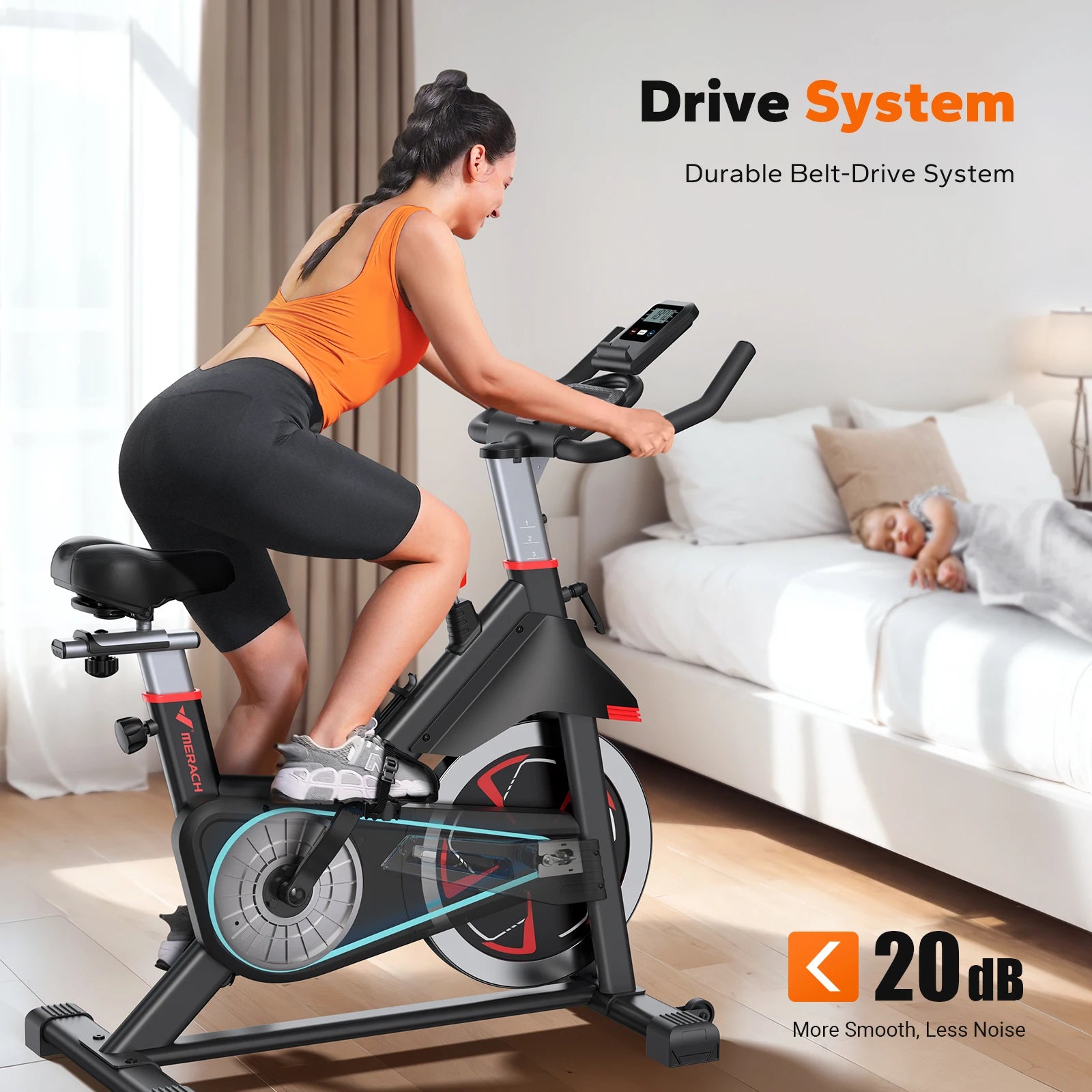 MERACH Exercise Bike S38 Indoor Cycling
