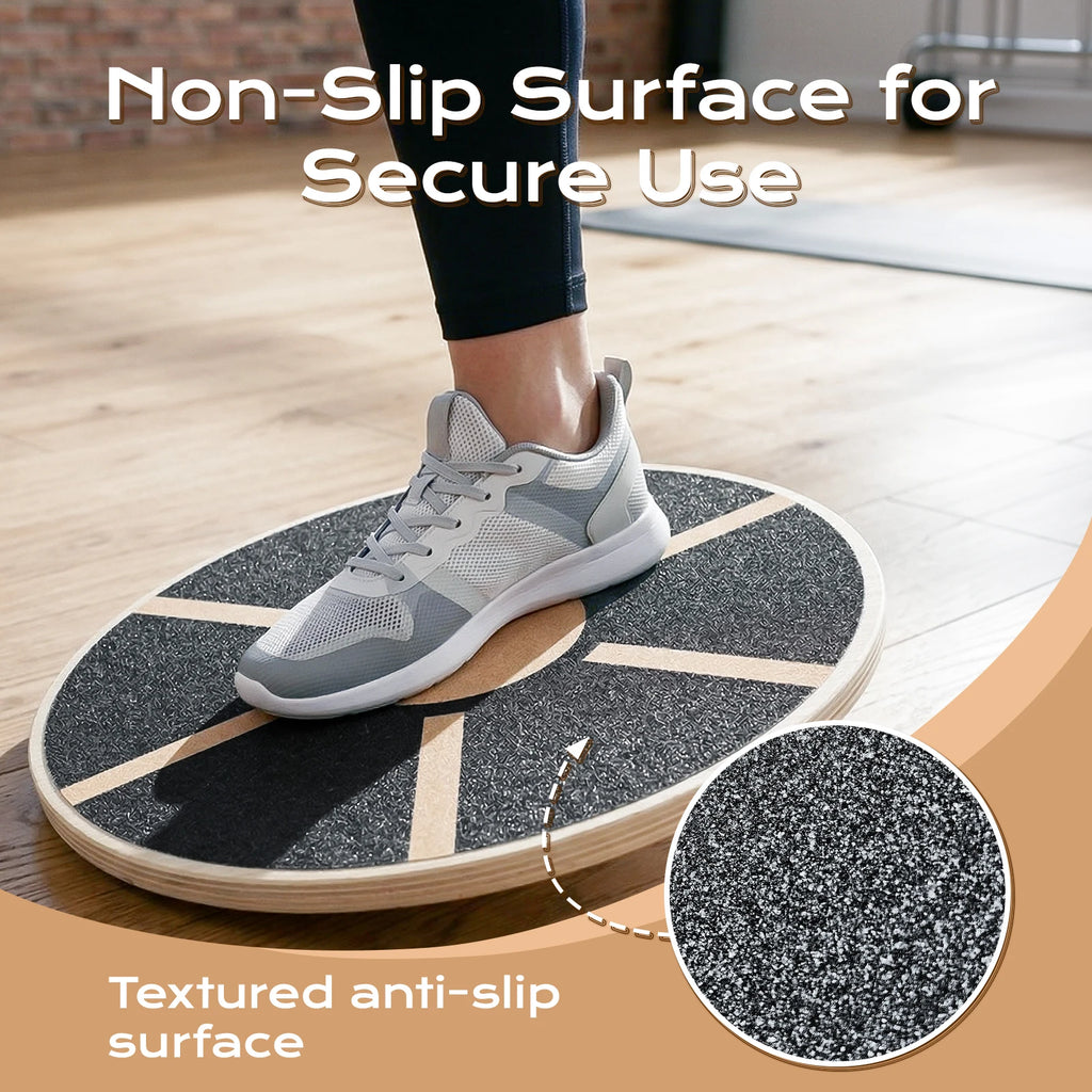 Wooden Balance Board, Wobble Board