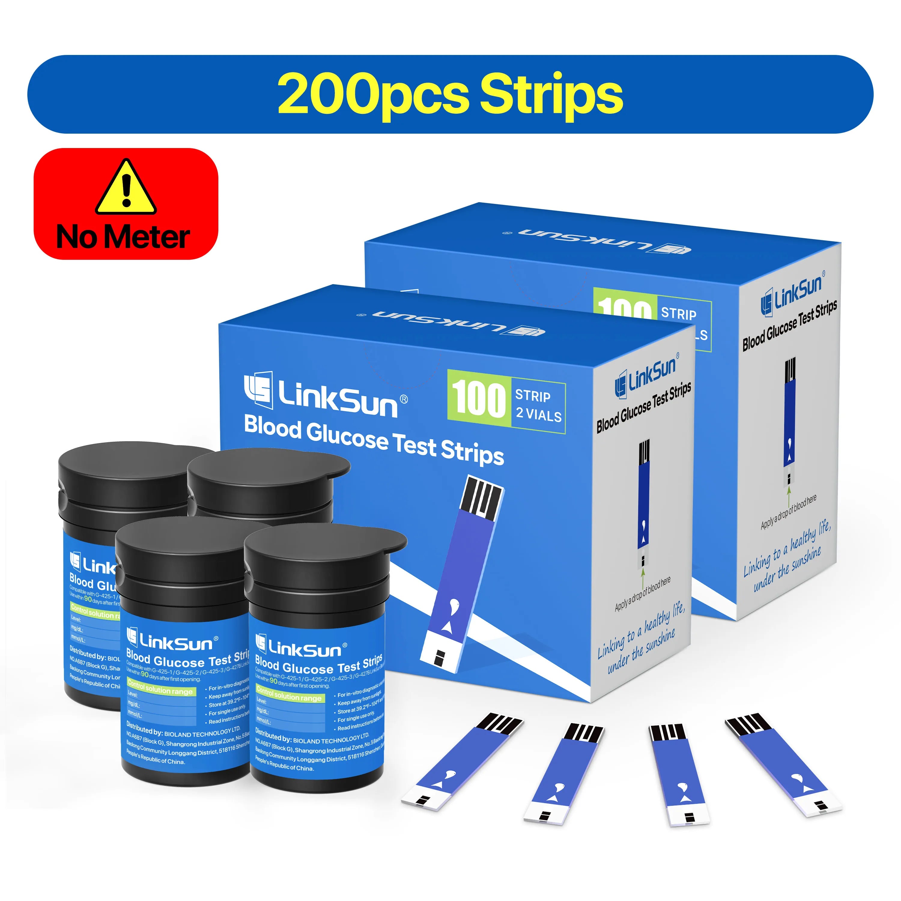 G-425-2 Linksun Blood Glucose Meter Glucometer Kit