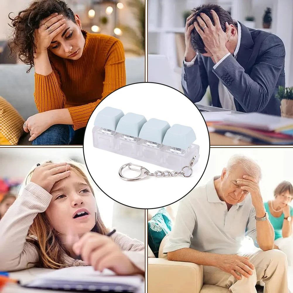 4 Keys Keyboard Keycaps Fidget Toy