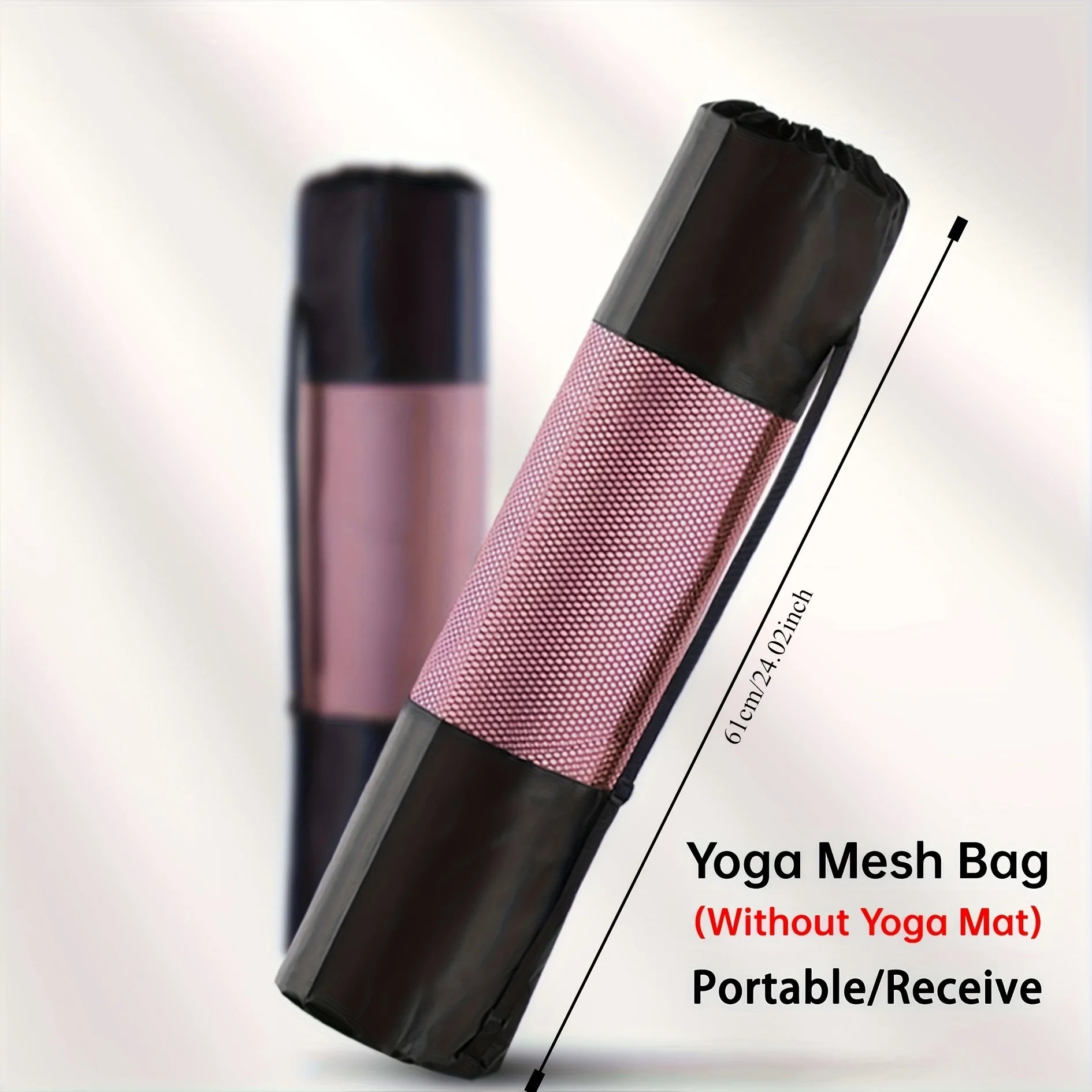 1 Breathable Yoga Mat Storage Mesh Bag
