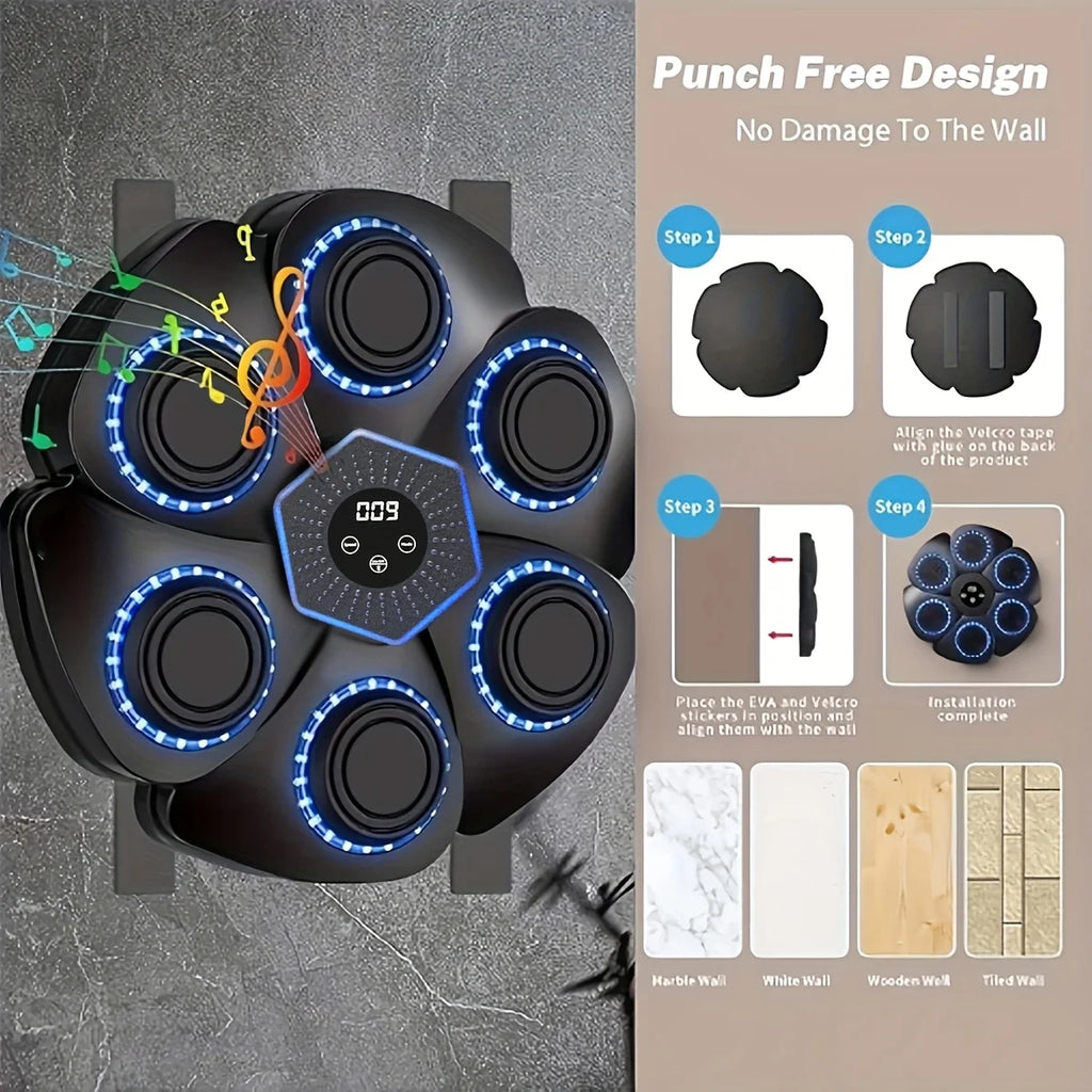 Boxing Machine Wall Mounted Boxing Trainer with Gloves