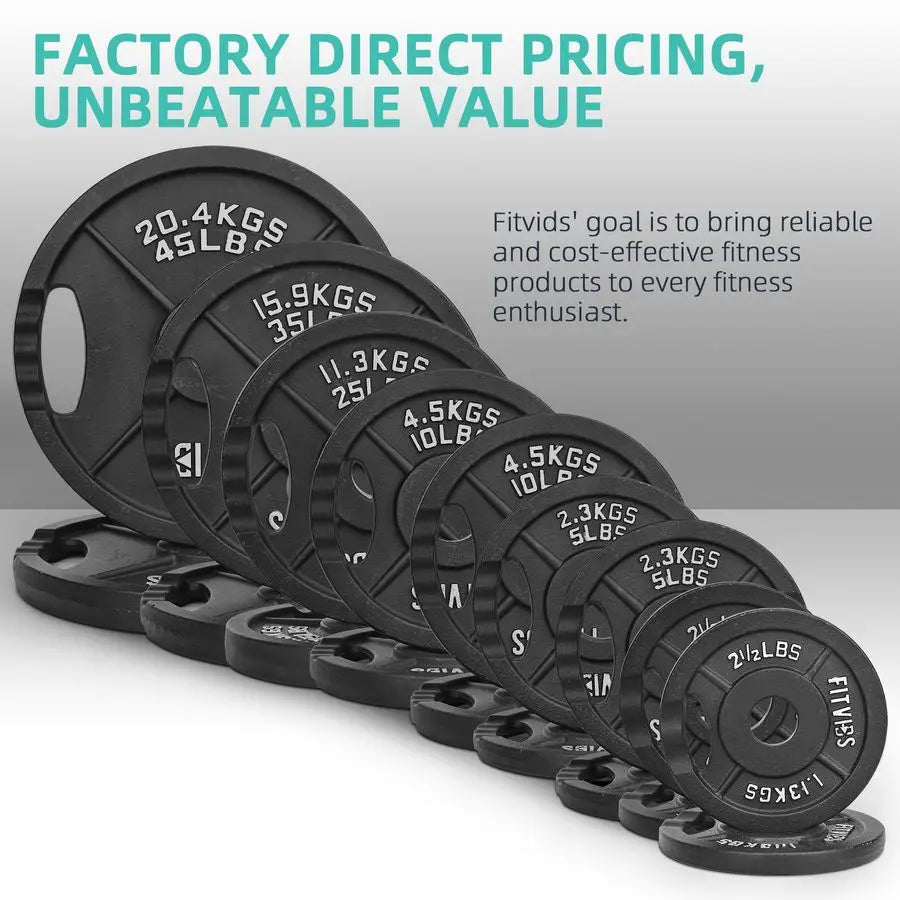 Barbell Weight Set, Cast Iron