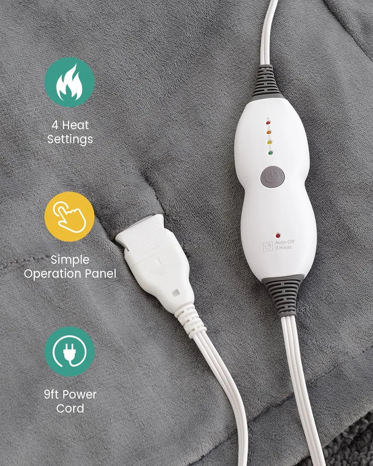 Heated Weighted Blanket 12lbs Twin Size