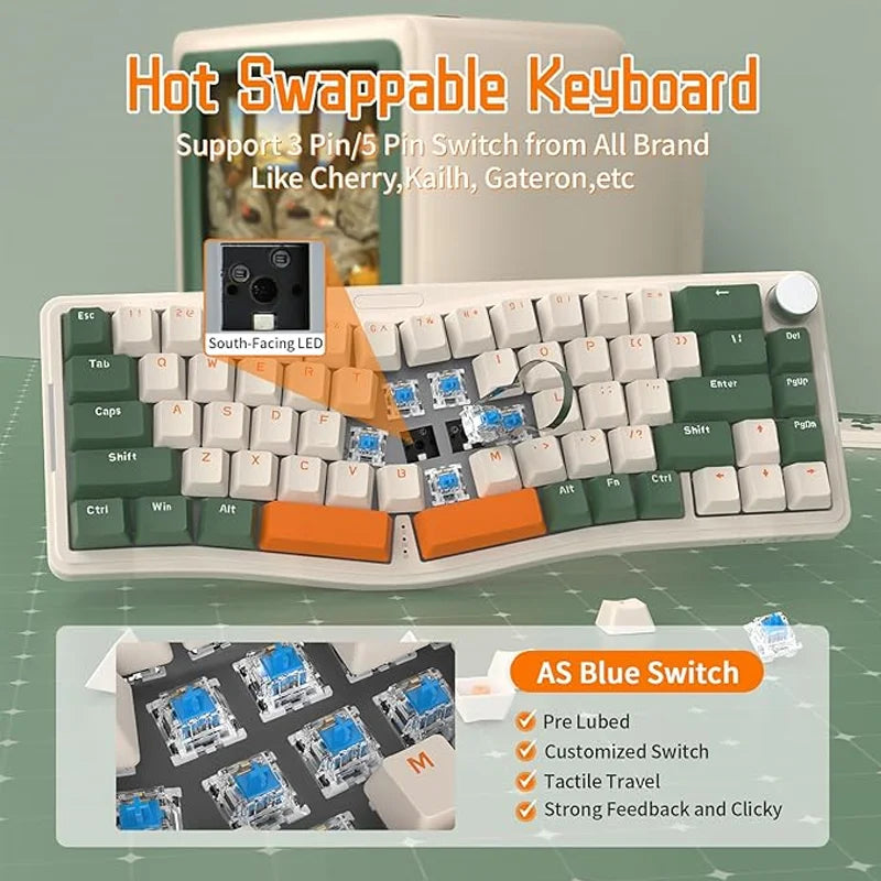 Alice Layout Wired Mechanical Keyboard