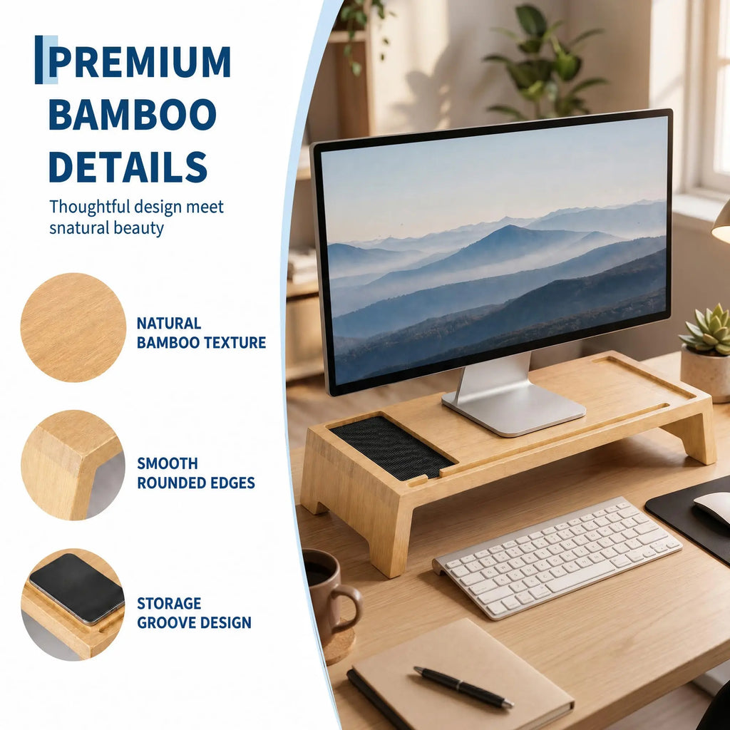 Monitor Stand Riser 22 Inch Ergonomic Desk Shelf