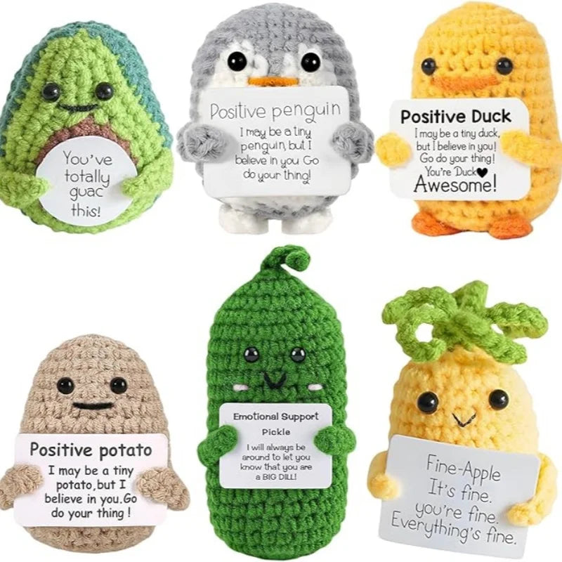 Positive Pickle Potato Avocado Crochet