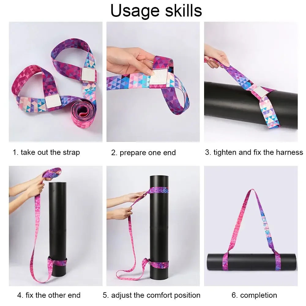 Elastic Exercise Stretch Adjustable Sports Accessories Carry Straps