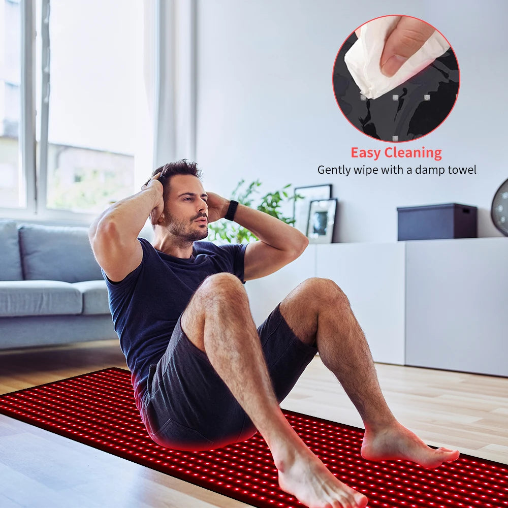 Red Light Mat Full Body 63" x 23.6" 945pcs LED