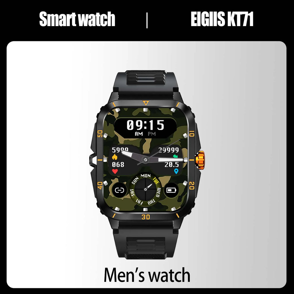 EIGIIS Smart Watch 3ATM Waterproof 1.96"