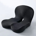 Contoured Ergonomic Lumbar Back Support Seat Cushion with Washable Cover