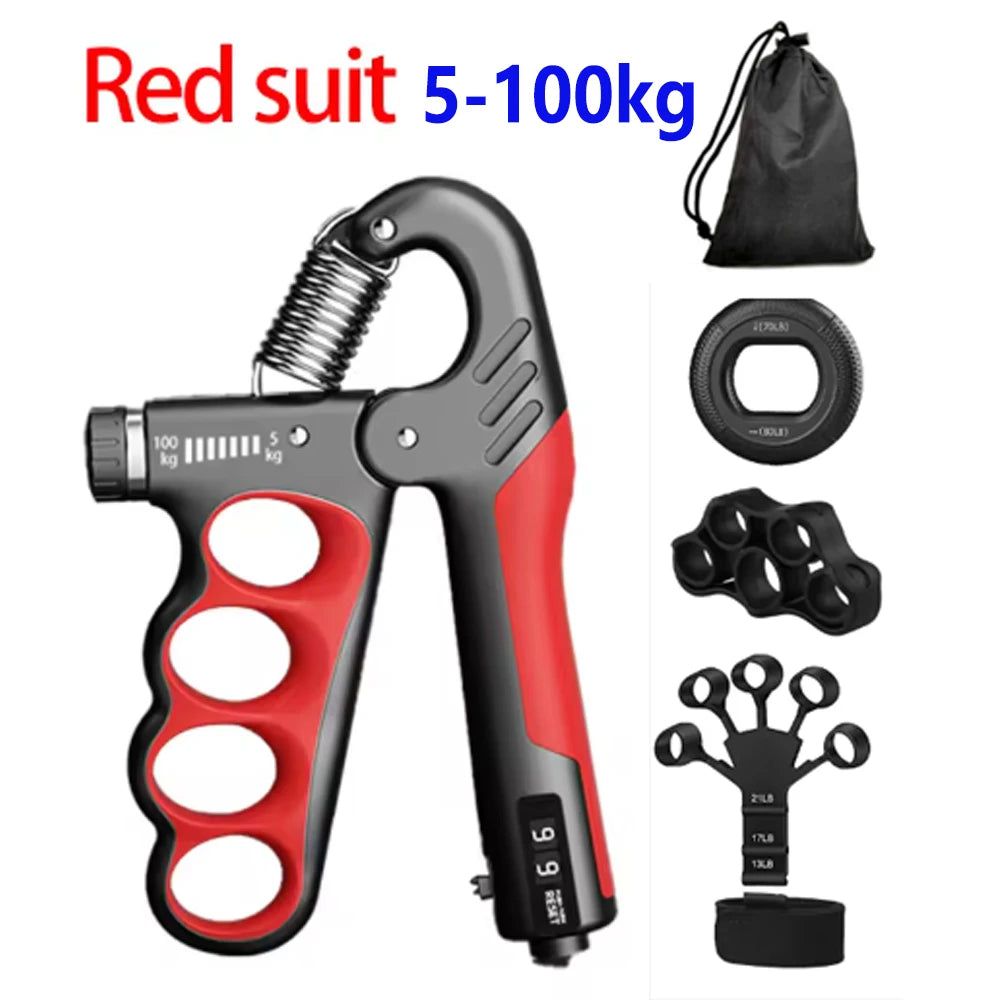 5Pcs Grip Trainer Kit Adjustable Hand Gripper,Finger/Hand Strength