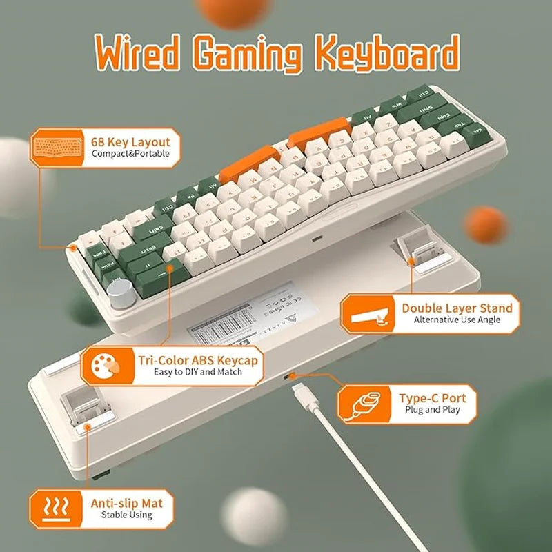 Alice Layout Wired Mechanical Keyboard
