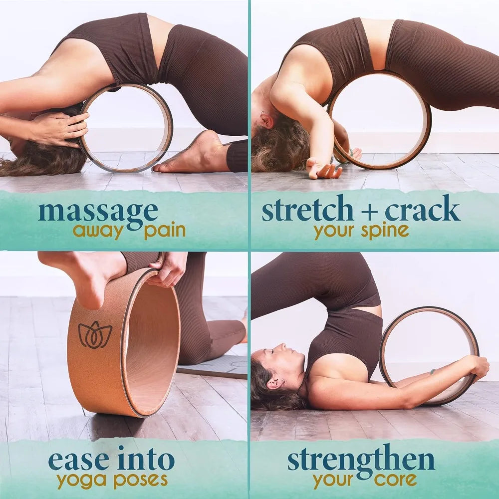 Florensi Yoga Wheel (3-Pack) - Back Stretcher and Back Roller