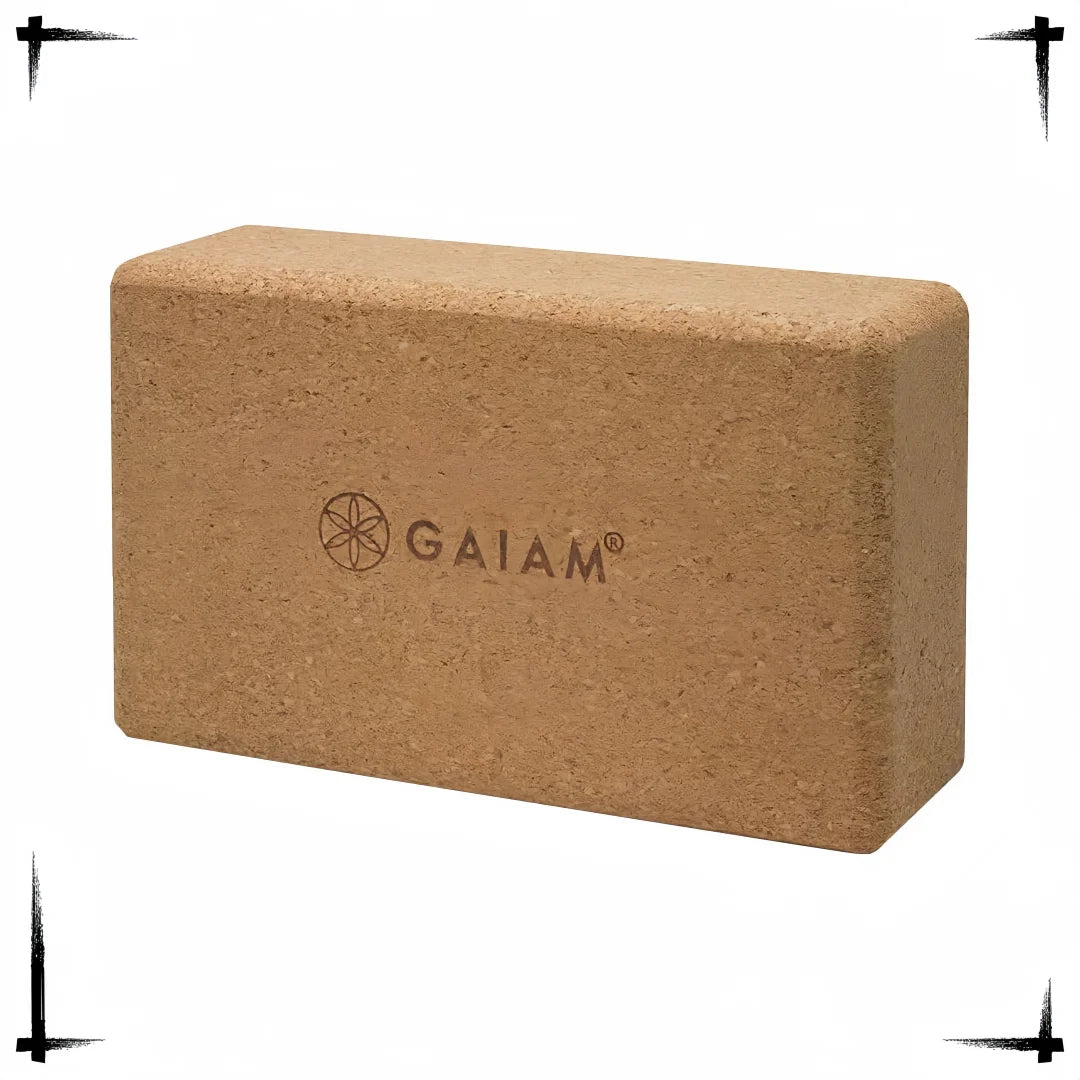 Cork Yoga Brick  ,9"L x 3"W x 5.5"Th