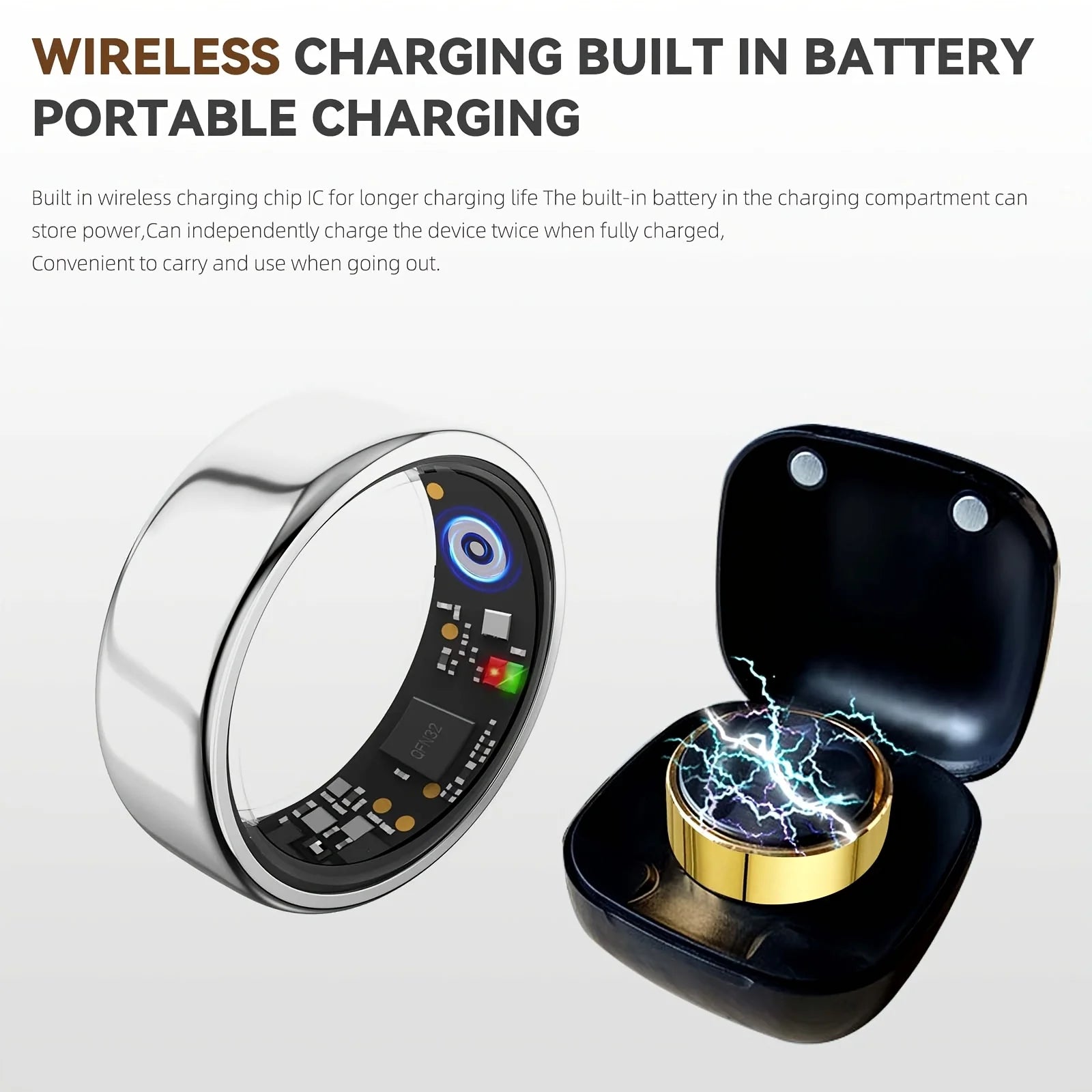Smart Rings Steps Heart Rate Blood Oxygen Saturation
