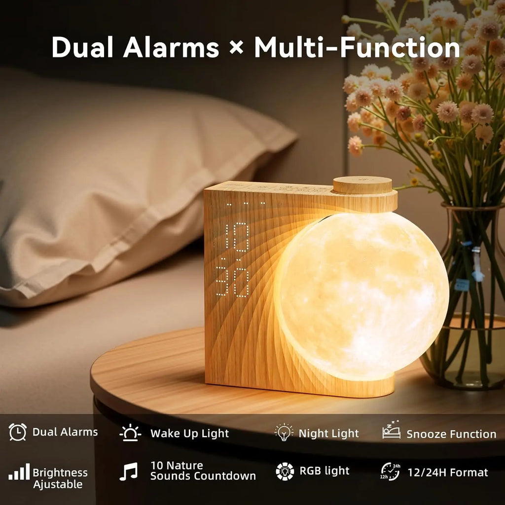 Smart Sunrise Alarm Clock with Moon Light