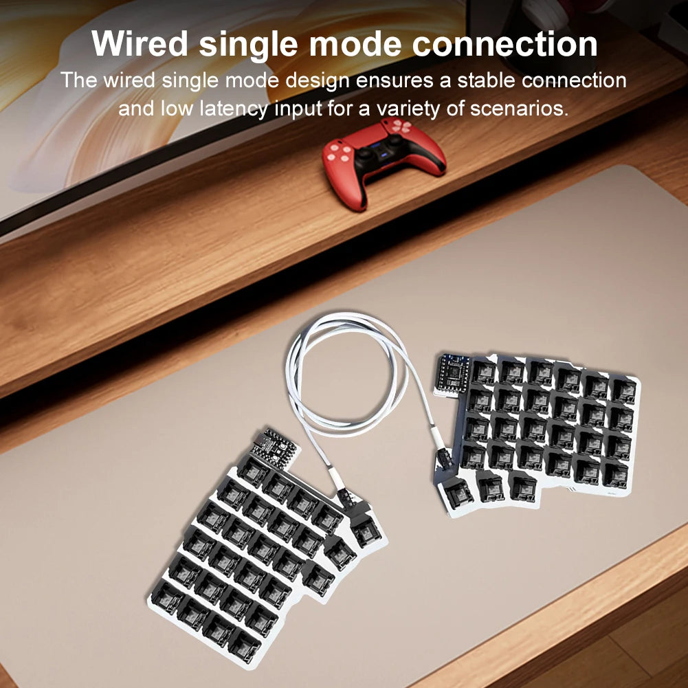 Split Keyboard Wired Ergonomics Keyboard