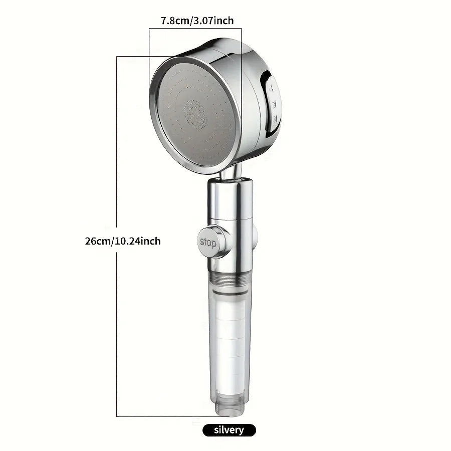 1PC 3-level Adjustable Shower Head With Filter