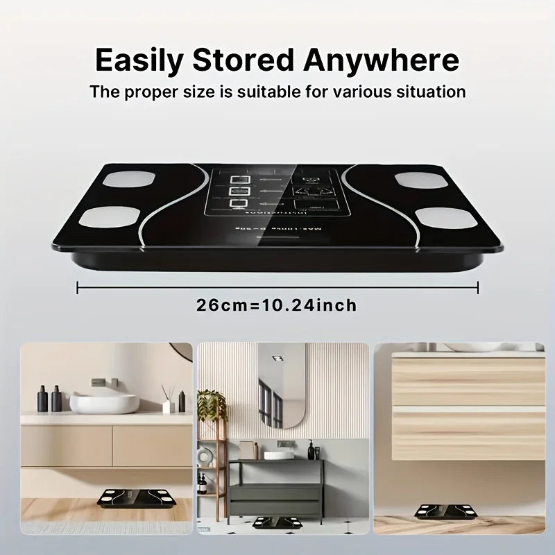 Intelligent Digital Body Scale With Backlit LED Display Screen