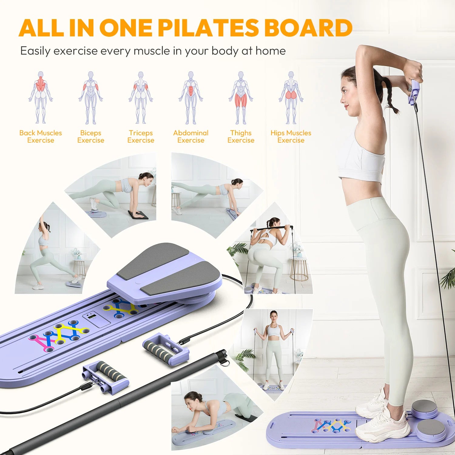6 in 1 Pilates Board for Women