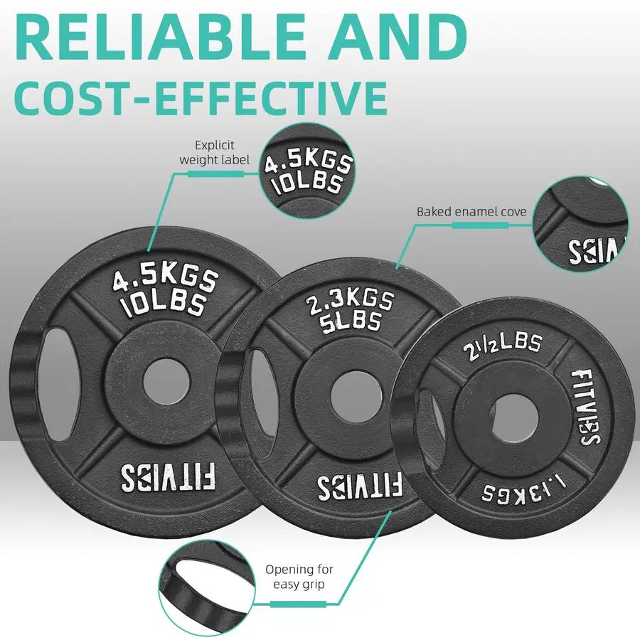 Barbell Weight Set, Cast Iron