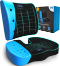 Ergonomic Memory Foam Seat Cushion with Back Support for Office Chairs