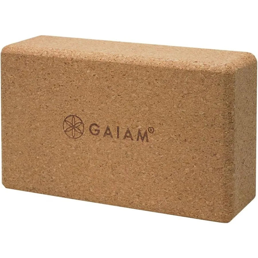 Cork Yoga Brick  ,9"L x 3"W x 5.5"Th