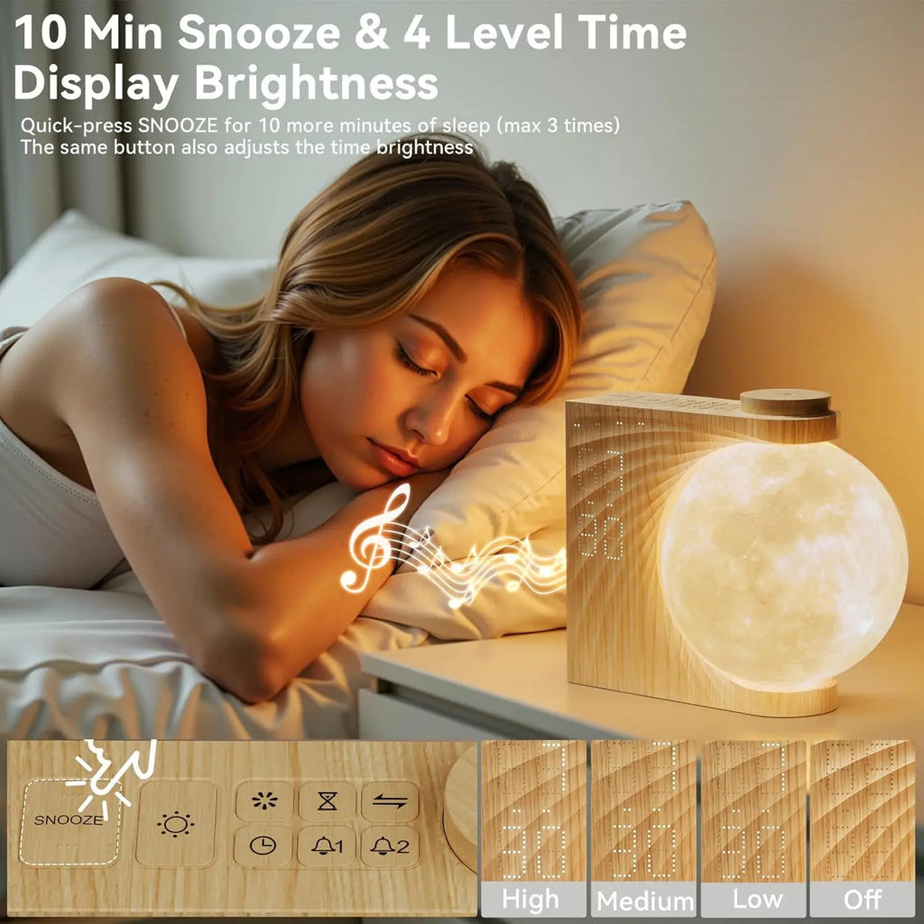 Smart Sunrise Alarm Clock with Moon Light