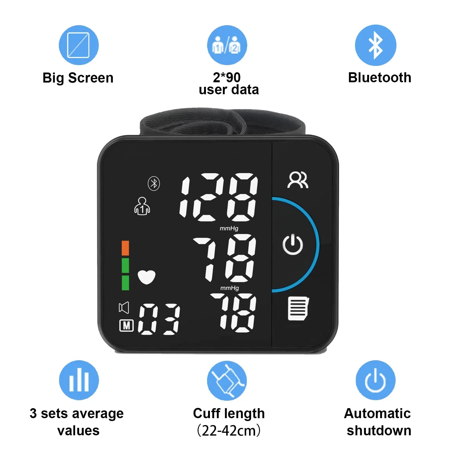 Portable Wrist Blood Pressure Monitor for Intelligent and Precise Measurement