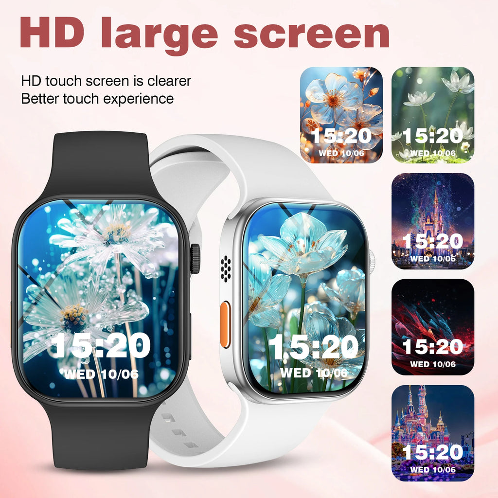Smart watch, customizable dial, multiple sports modes, answer/make calls