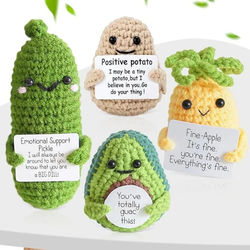 Positive Pickle Potato Avocado Crochet