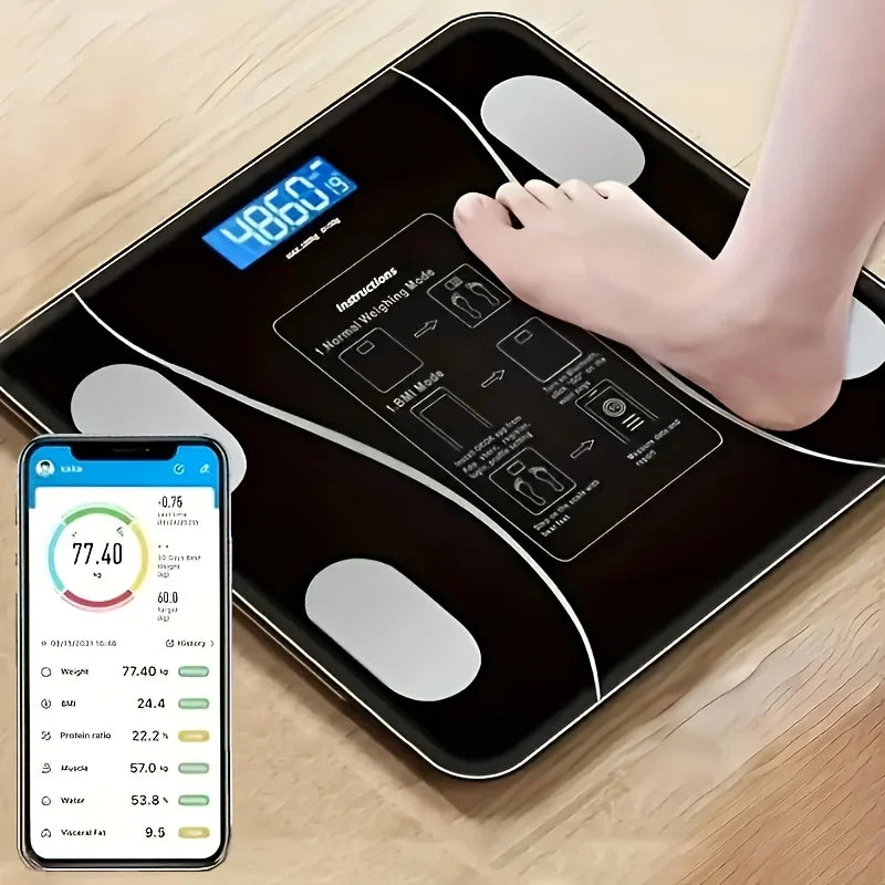 Intelligent Digital Body Scale With Backlit LED Display Screen
