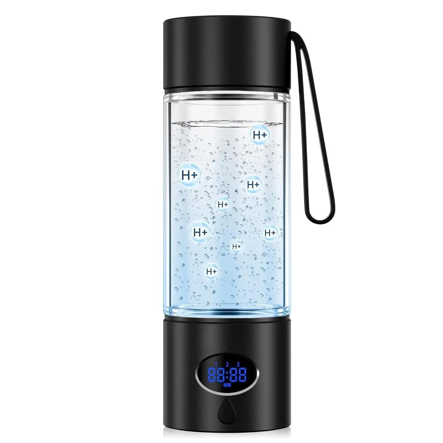 Hydrogen Water Bottle. Cyclic Mode for 8 Hours, Self Clean