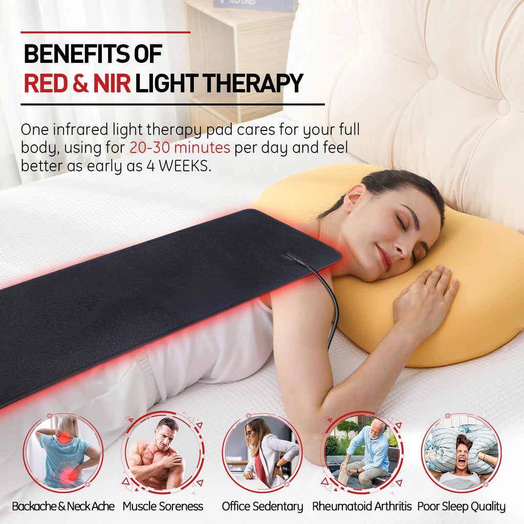 Updated Red Light Therapy Heating Pad for Body Device