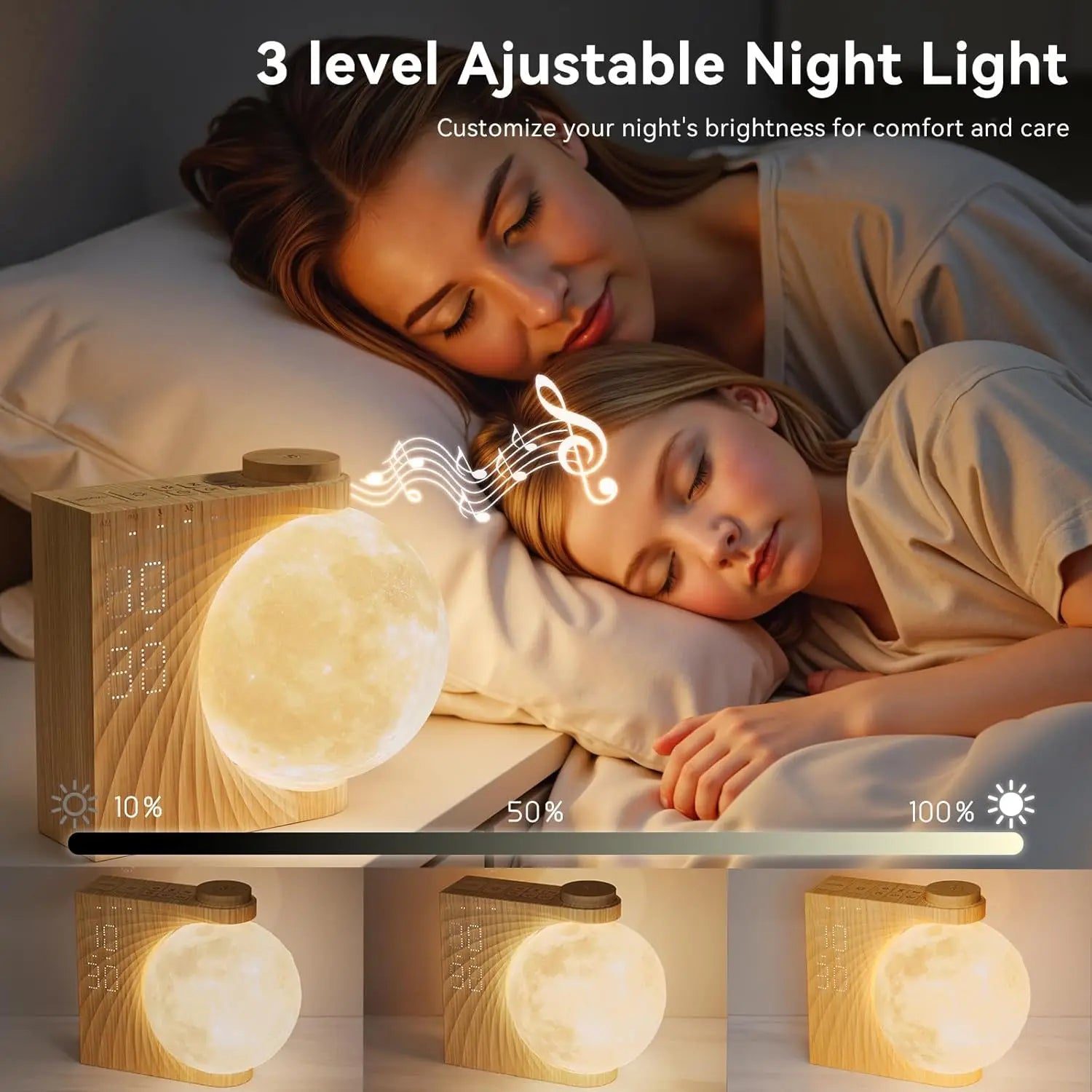Smart Sunrise Alarm Clock with Moon Light