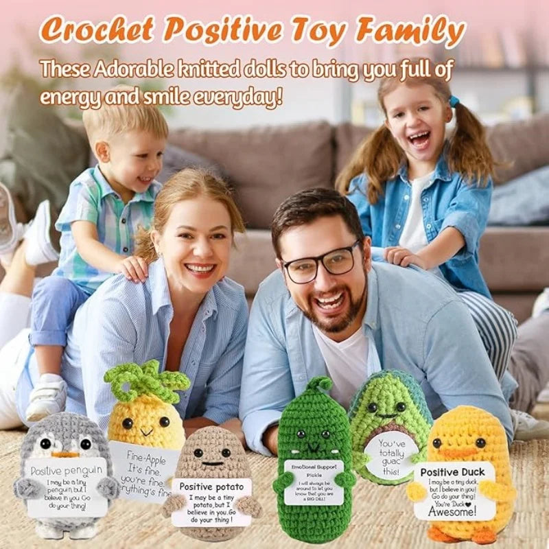 Positive Pickle Potato Avocado Crochet