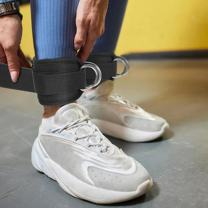 Adjustable Ankle Cuffs - Leg Workout Straps for Glute & Thigh Training
