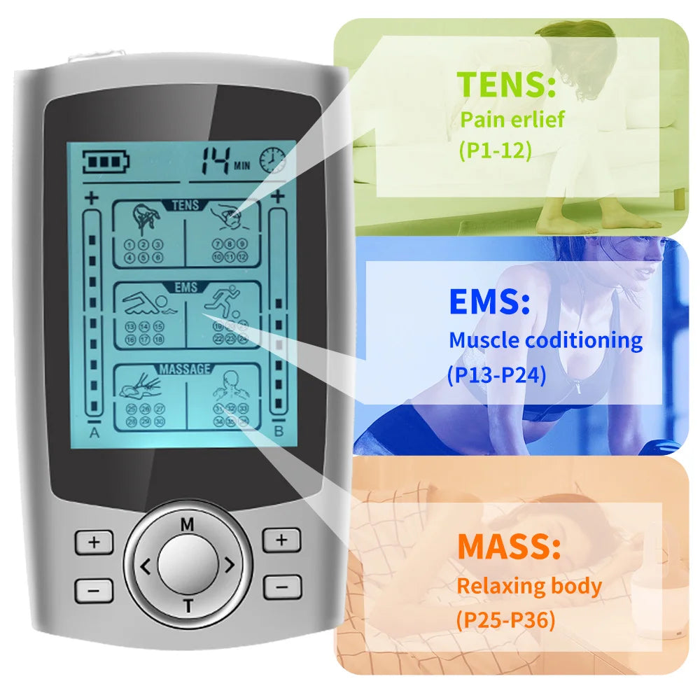 Tens Massager Electric Muscle Stimulator 36-Mode EMS