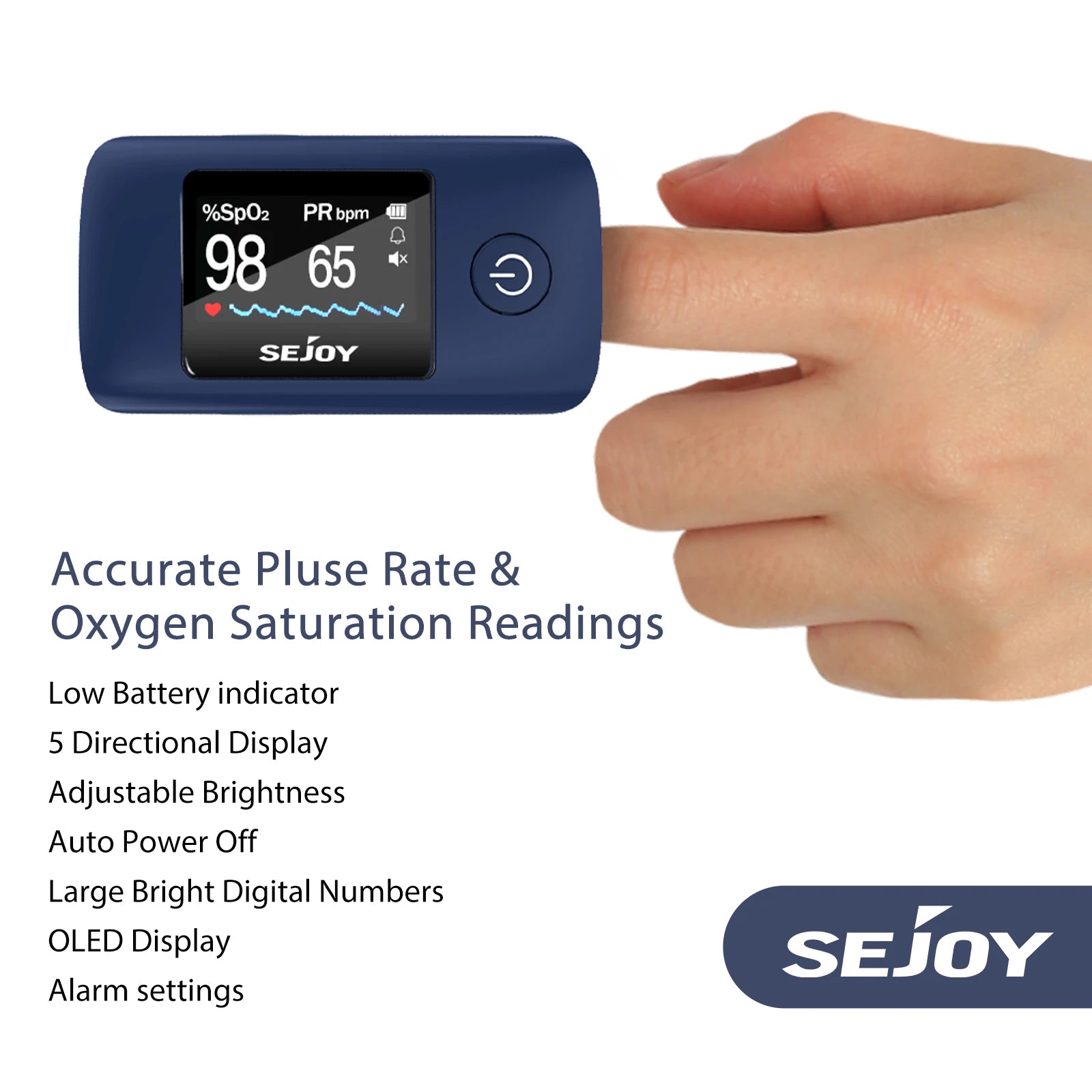 Sejoy Digital Wrist Blood Pressure Monitor,Finger