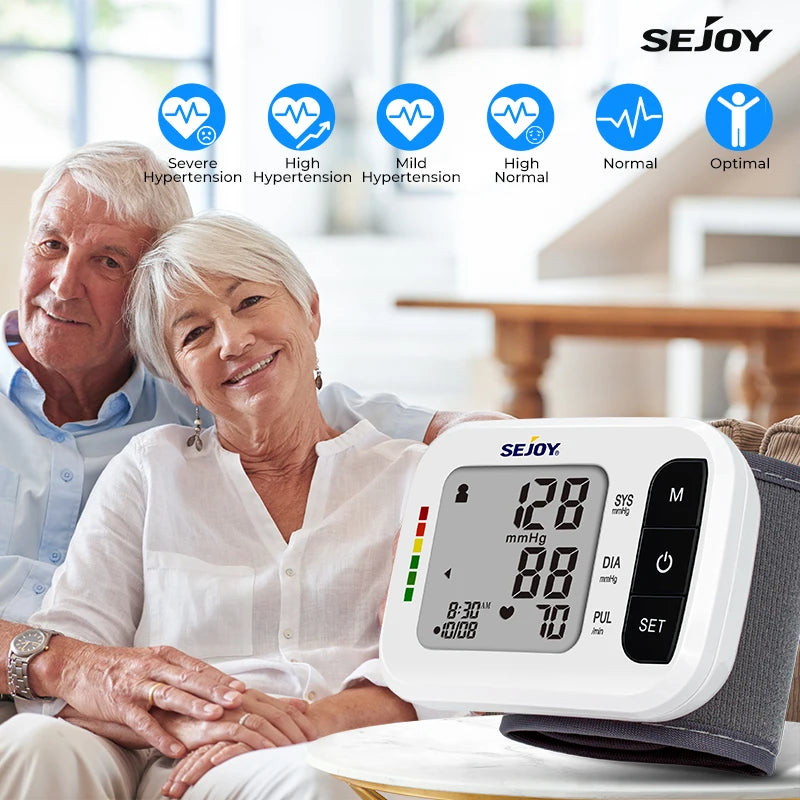 Sejoy Digital Wrist Blood Pressure Monitor,Finger