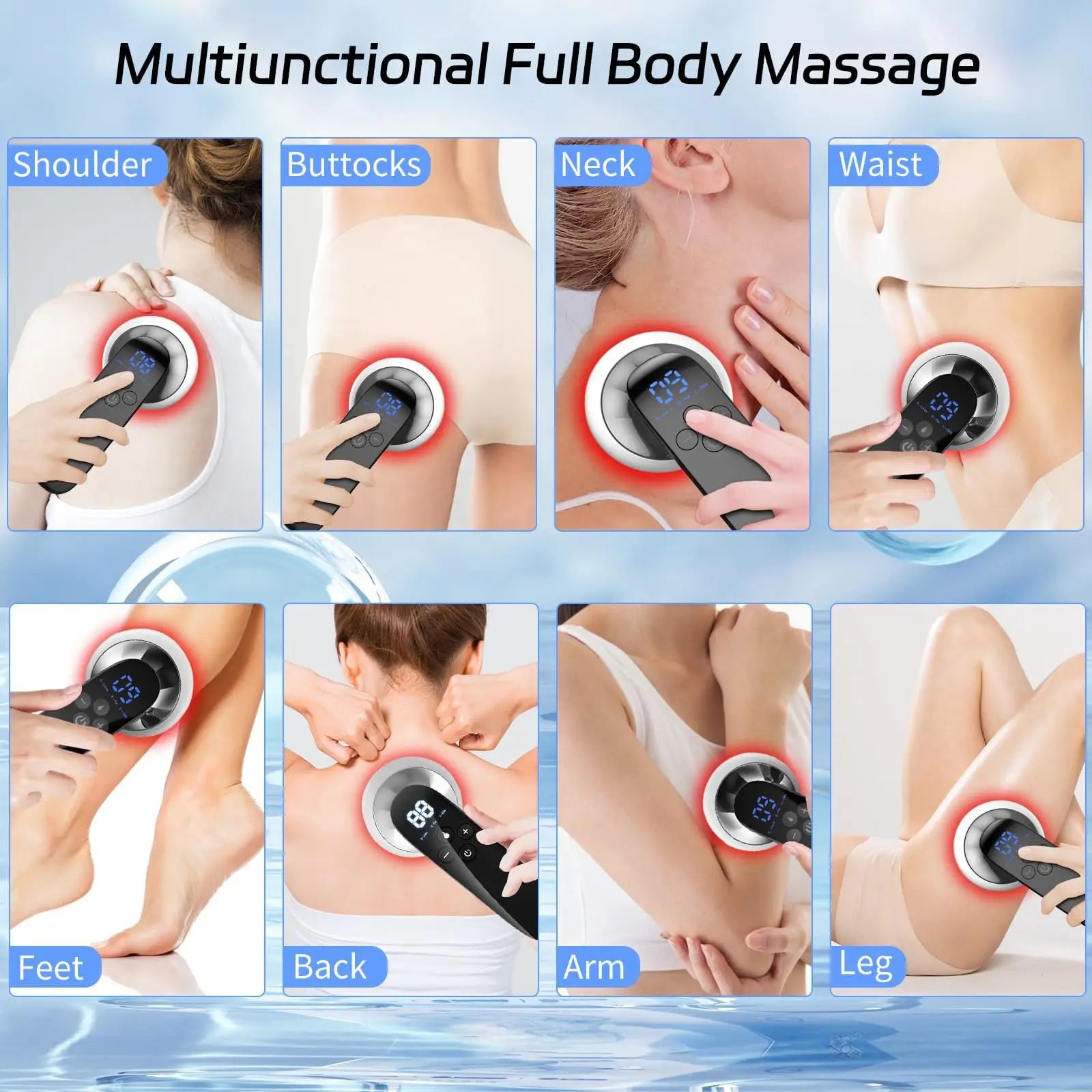 Electric Vacuum Cupping Massage Body Cups Anti-Cellulite Therapy