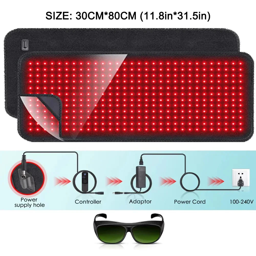 Updated Red Light Therapy Heating Pad for Body Device