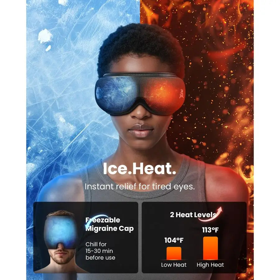 Eye Massager with Heat and Cooling, EyeOasis 3 Elite Smart Eye Mask