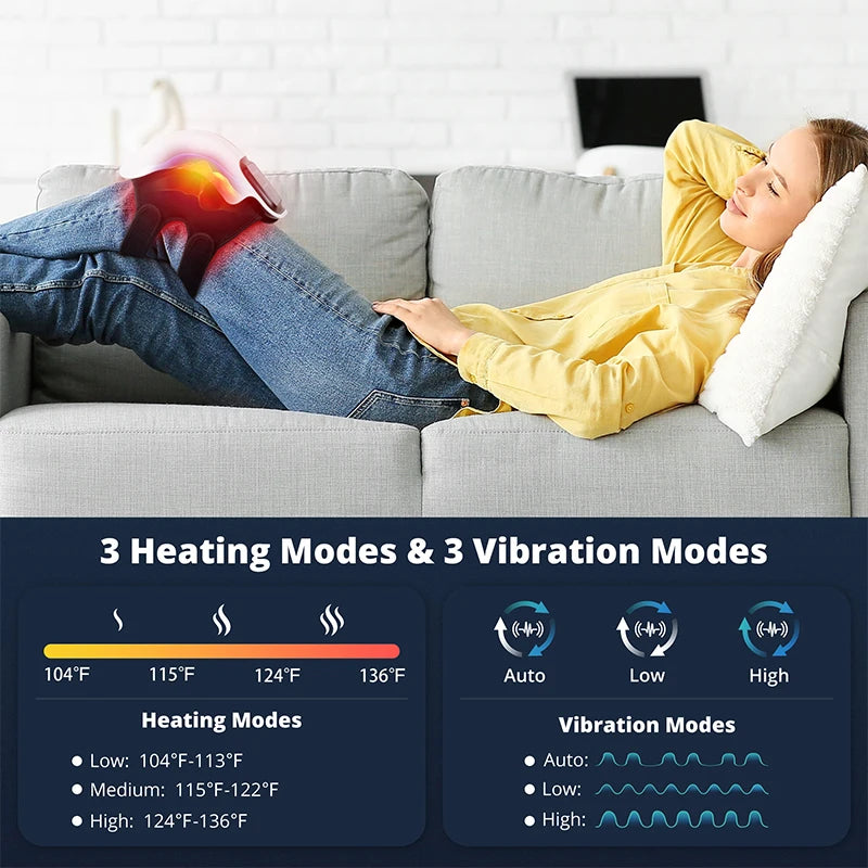 Medcursor Electric Heating Massage Knee Pad Wireless
