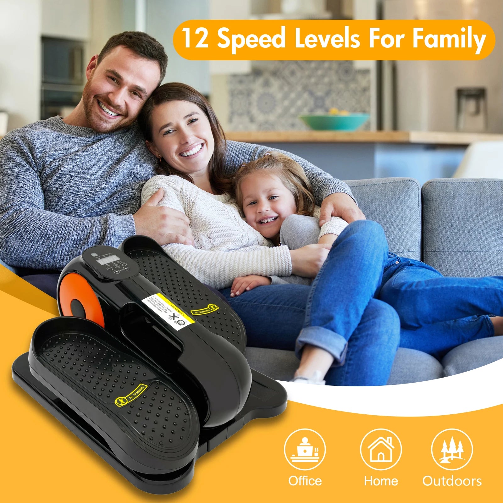 Under-Desk Elliptical Machine Leg Exerciser