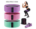 3Pcs Fabric Resistance Hip Bands Glute Thigh Elastic Workout