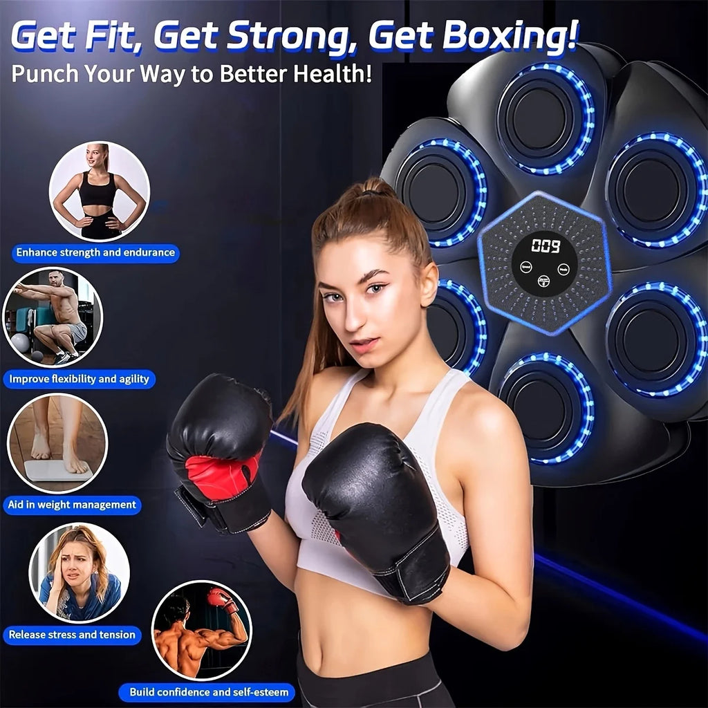Boxing Machine Wall Mounted Boxing Trainer with Gloves